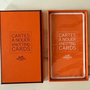 Hermes Orange Knotting Cards